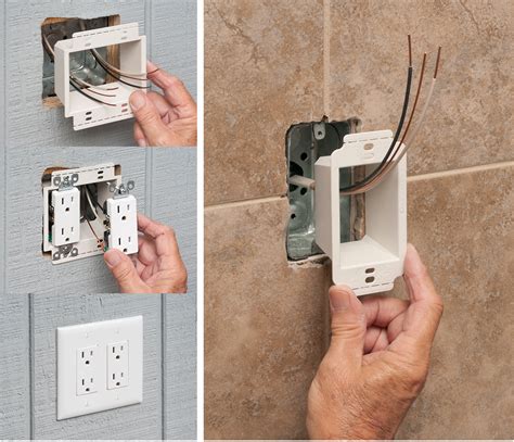 electrcal junction box extender|adjustable outlet box extenders.